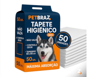 Tapete Higiênico Descartável para Cachorro Unidades 60x60 cm - Fralda Pet Xixi Cão Pequeno Médio
