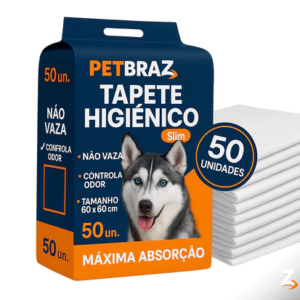 Tapete Higiênico Descartável para Cachorro Unidades 60x60 cm - Fralda Pet Xixi Cão Pequeno Médio