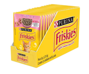 Ração úmida Friskies Sabores Variados para Gatos 15x85 g