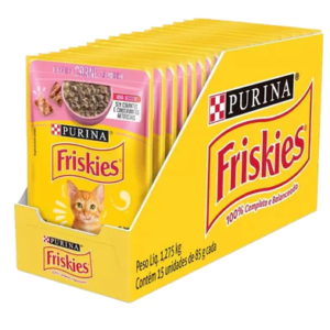 Ração úmida Friskies Sabores Variados para Gatos 15x85 g