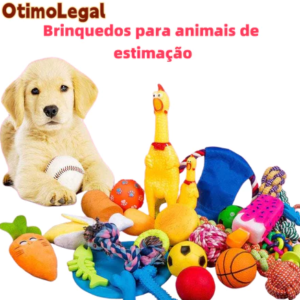 Kit 10/6 Brinquedos Mordedores Cachorro Filhote Anti-stress Pet Ranger os dentes Limpeza da boca