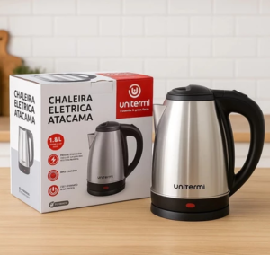Chaleira Elétrica 1,8 Litros Inox Ideal para Chá, Café e Chimarrão