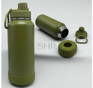 Garrafa Inox Térmica Com Capinha Protetora De Silicone Antiderrapante 1000ML