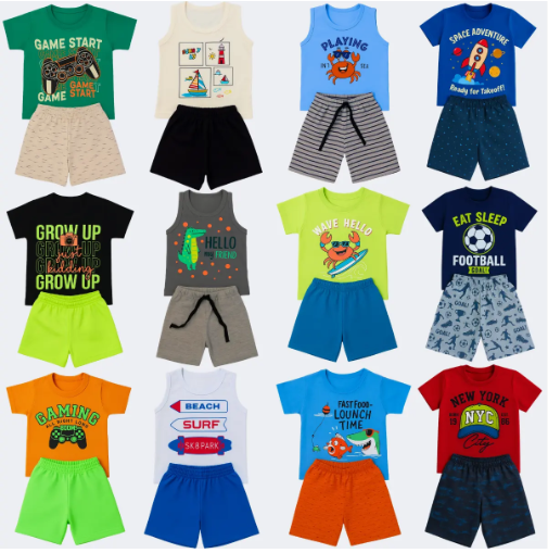 Conjunto Infantil Menino Dia A Dia