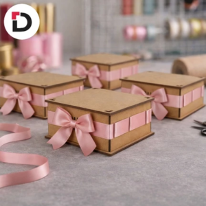 Kit 20 Caixas Passa Fita 15x10x5 Corte A Laser Em Mdf Presente Lembrancinha Decoração