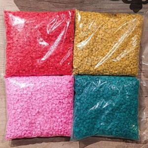 Pacote de pedras coloridas -800gr para decoração e paisagismo de vasos, plantas, Jardins, Aquários