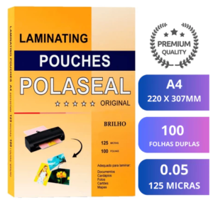 Polaseal p/Plastificacao A4 (220x307mm) 0,05 C/100