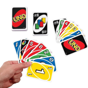 UNO Edição Clássica Jogo de Cartas– Baralho de Alta Qualidade com Cartas Personalizáveis