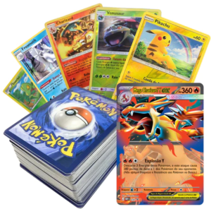 Kits Até 100 Cartas Pokémon Originais com Ultra Rara e 10 BRILHANTES GARANTIDAS