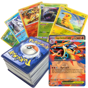 Kits Até 100 Cartas Pokémon Originais com Ultra Rara e 10 BRILHANTES GARANTIDAS