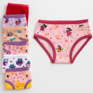 KIT 3, 6 e 9 Calcinha Feminina Tanga Infantil Juvenil Algodão Macio Ajuste Perfeito
