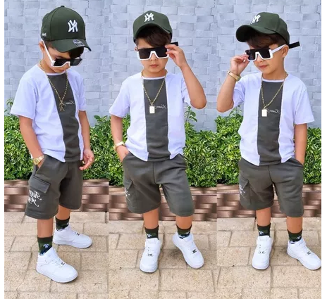 Conjunto Infantil Masculino - Camisa + Bermuda - Imagem 2