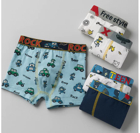 KIT 2, 4 ou 6 Cuecas Infantis Boxer 100% Algodão Toque Macio, Conforto e Estampas Divertidas - Imagem 2