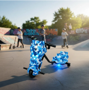 Triciclo Elétrico Drift 350w Presente Criança Kit Capacete