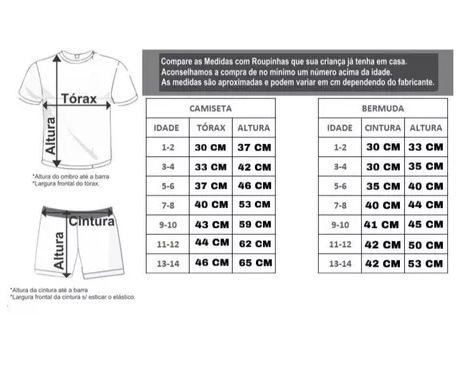 Conjunto Infantil Masculino - Camisa + Bermuda